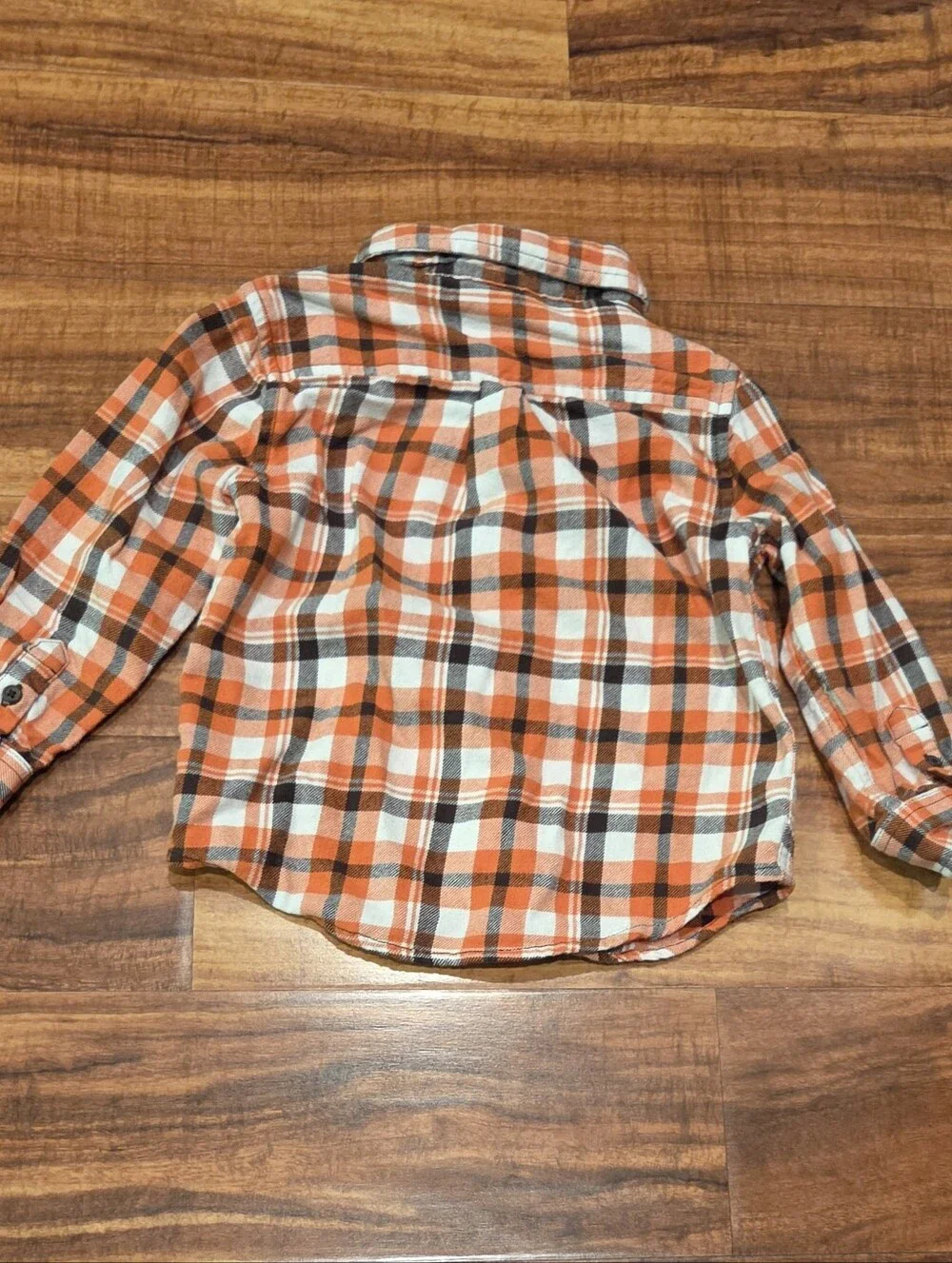 Gymboree EUC 2T Months Brown/Orange Plaid Shirt, Pumpkin Tee & Corduroy Pants